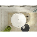 Modern White Color Acrylic Freestanding Round Massage Bathtub